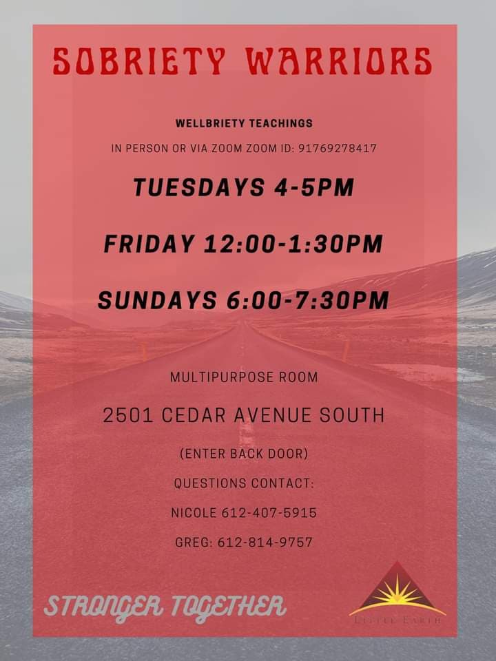 Wellbriety meeting flyer