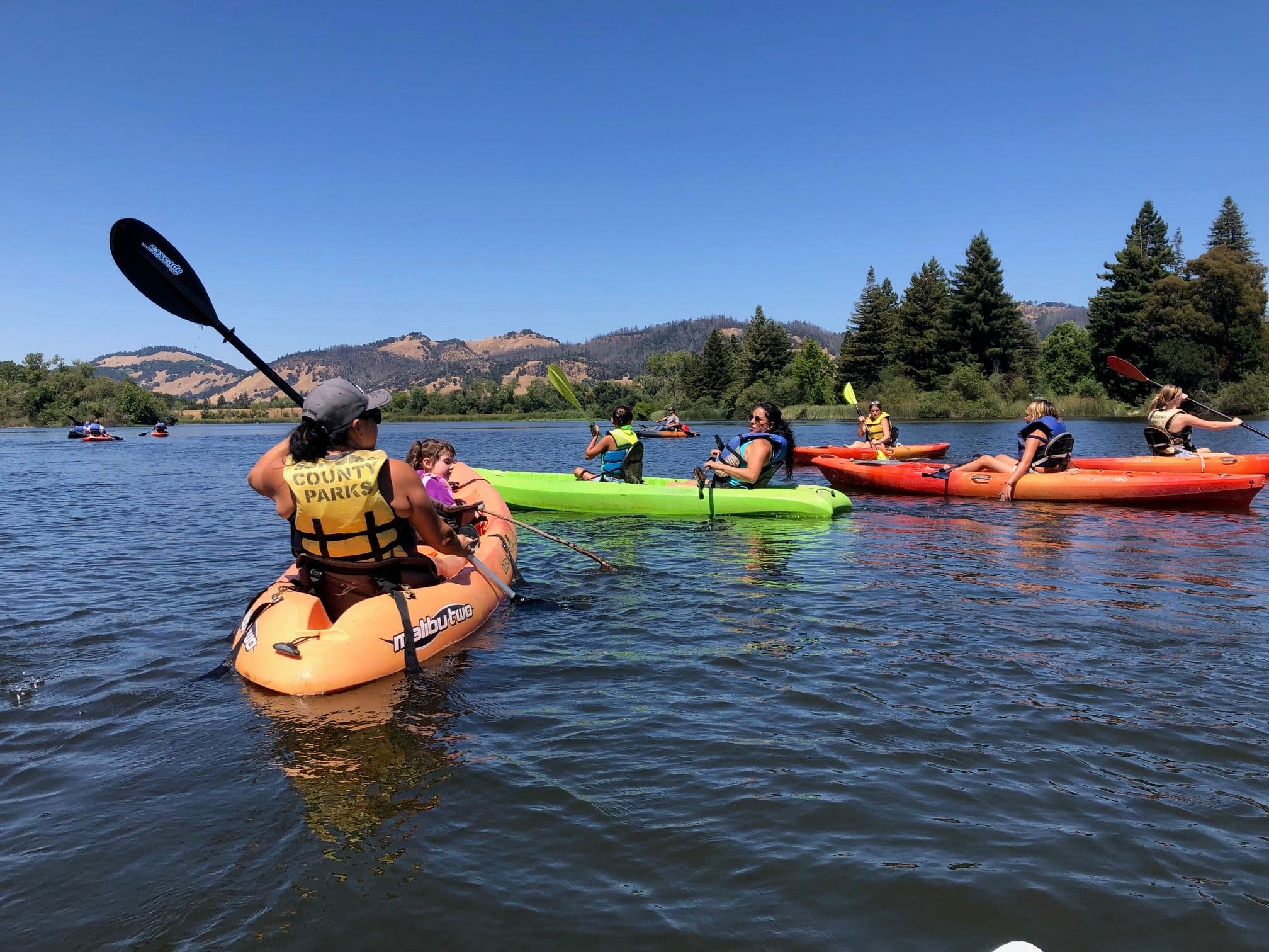 Community kayaking adventure